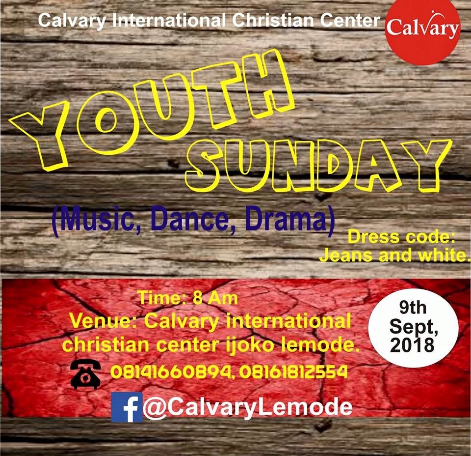 Calvary church celebrates youths, warns against worry