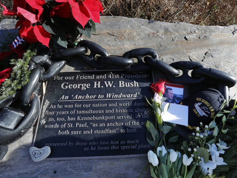 Remains of George Bush interred