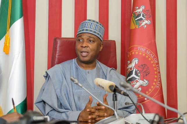 Saraki donates severance allowance to Leah Sharibu, others