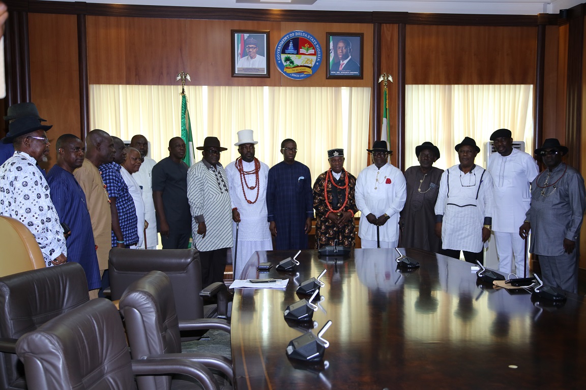 Delta: Okowa praises traditional rulers for ensuring lasting peace
