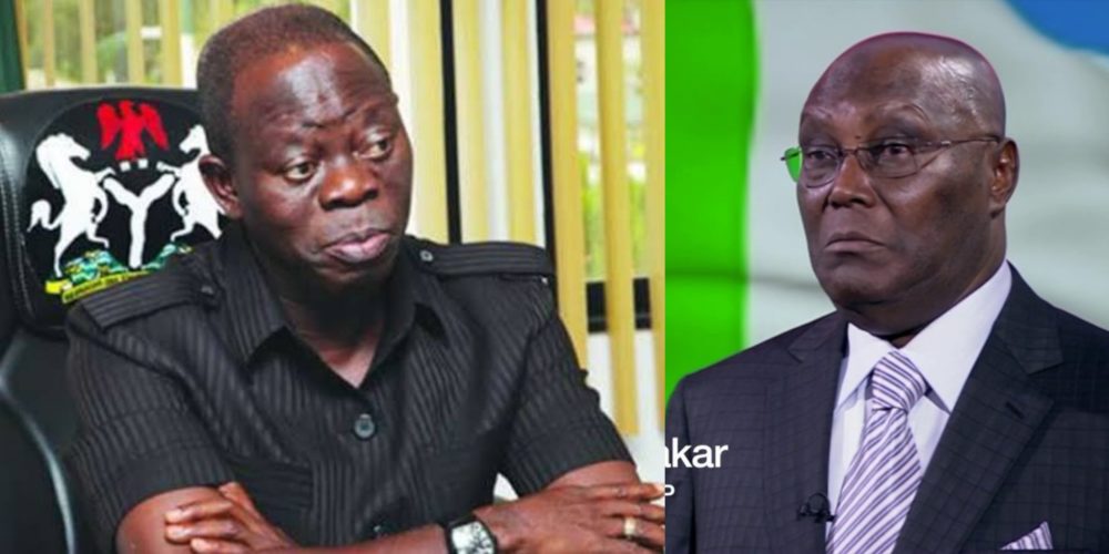 Oshiomhole attacks Atiku: It is arrogance to think Nigeria’s fate is tied to your presidency