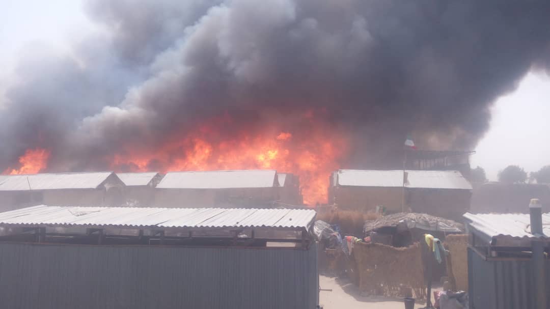 Borno: Fire outbreak in IDP camps, destroys 140 shelters