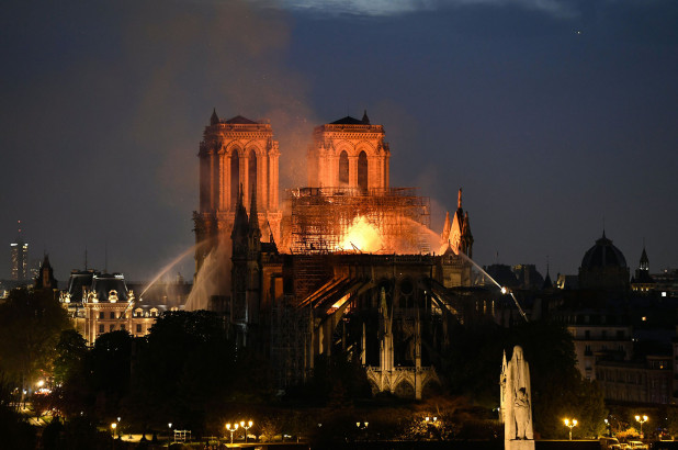 Notre-Dame cathedral: Macron pledges reconstruction after fire