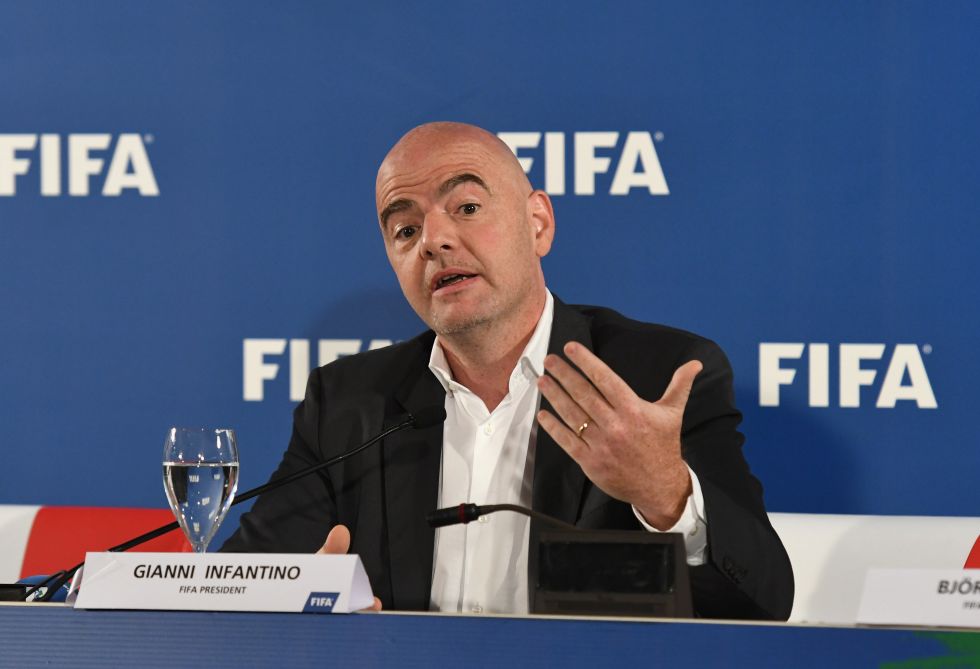 Infantino re-elected unopposed as FIFA president