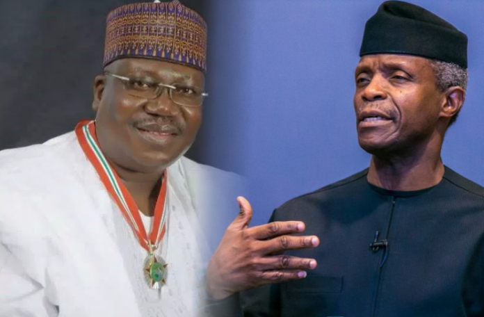 Lawan meets Osinbajo, says NASS, Executive relationship will be good