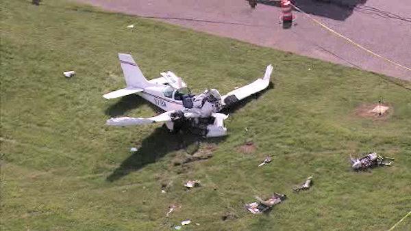 Two dead after light planes collide mid-air