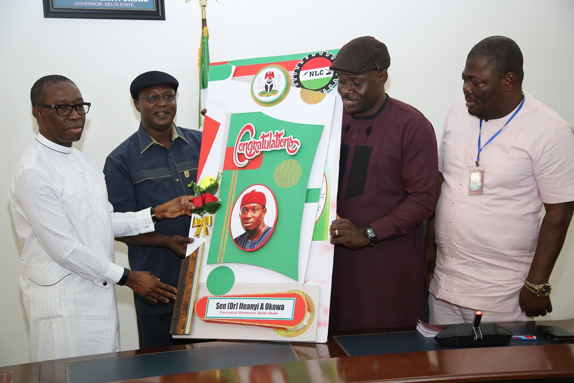 Proffer solutions to challenges facing Nigeria, Okowa charges NLC