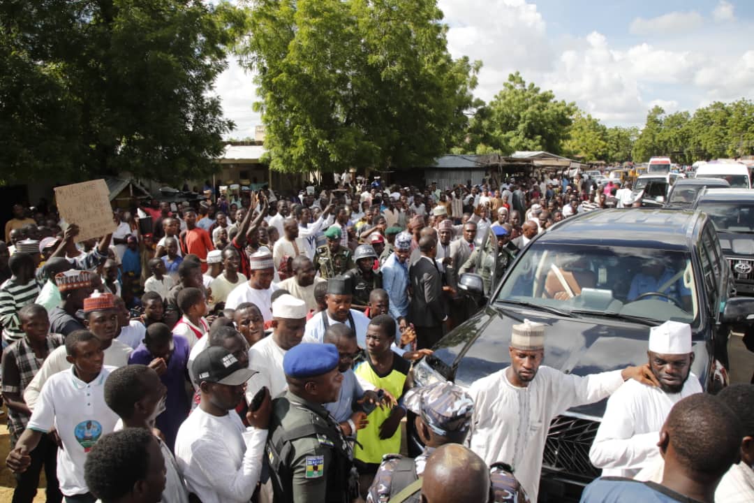 Rousing welcome for Senate President in Yobe