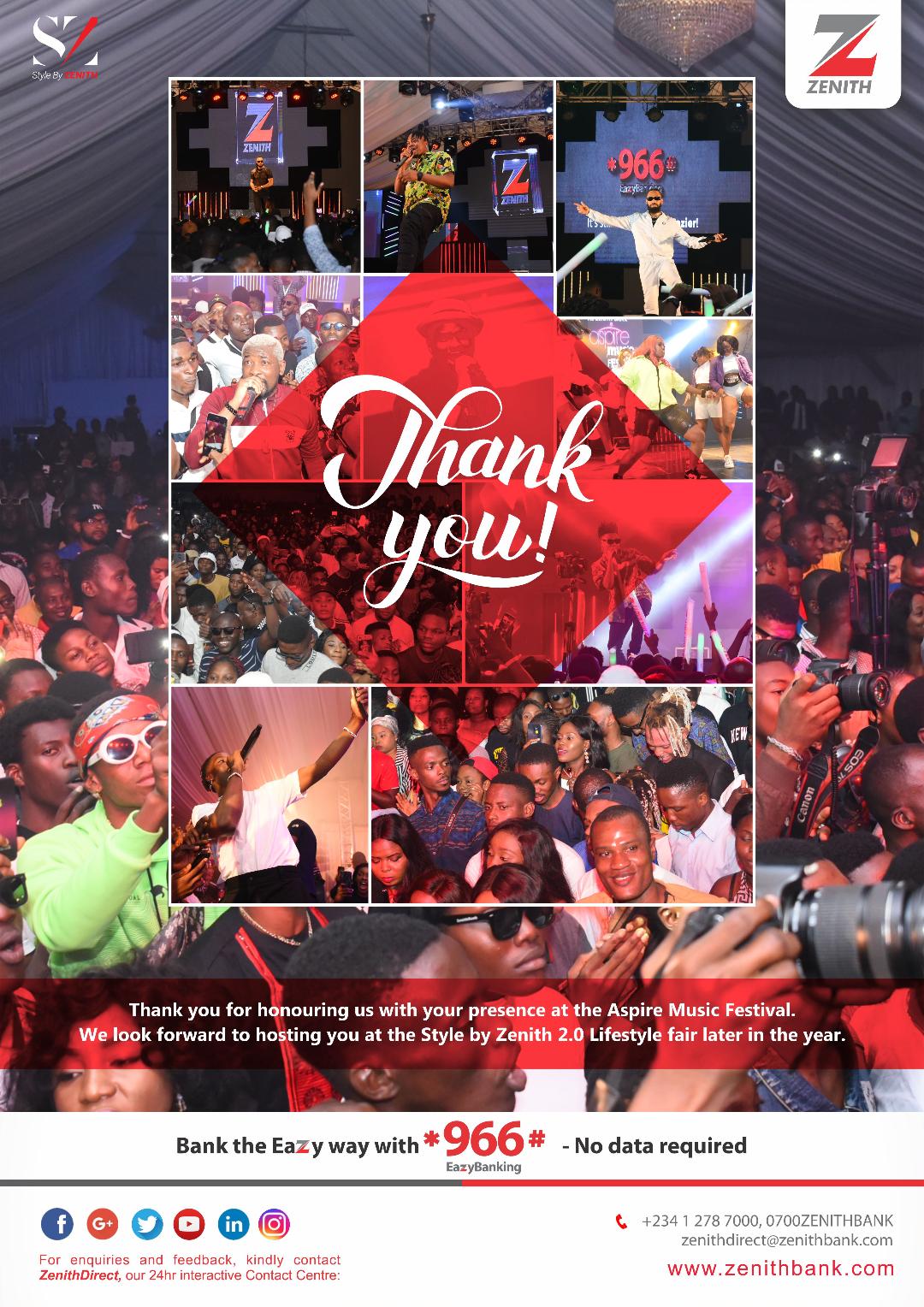 How top Nigerian artistes thrilled fans at Zenith Bank Aspire Music Festival