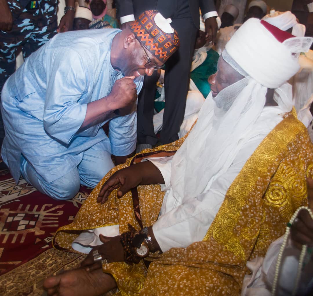 PHOTO NEWS: Kwara: Abdulrazaq pays homage to Emir of Ilorin