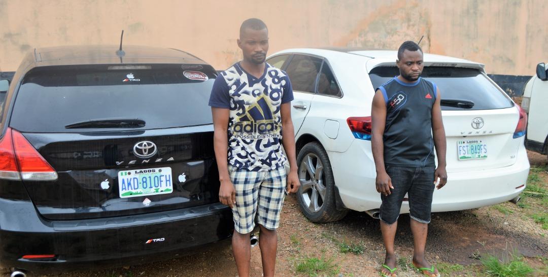 EFCC arrests two suspected 'Yahoo-Boys’, recovers cars, phones, others