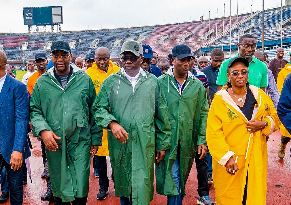 2020 Women World Cup: Sanwo-Olu, Dare inspect stadium