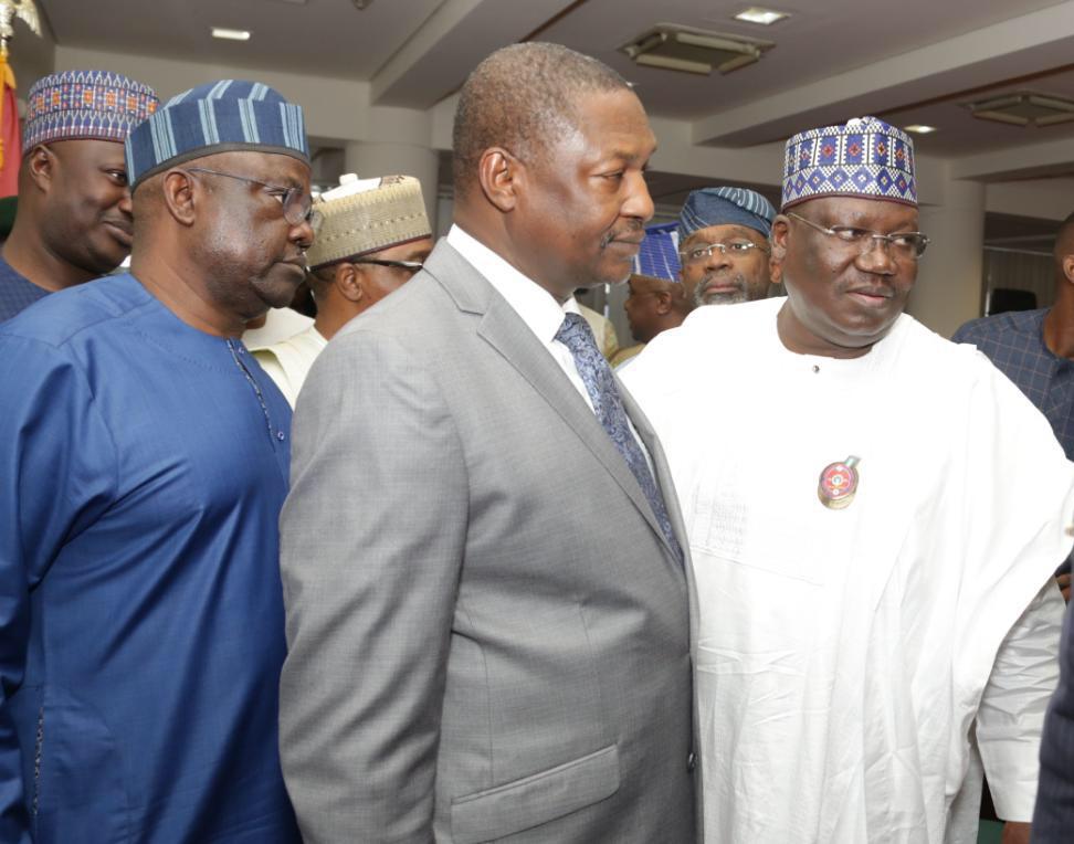 AGF Malami at National Assembly, lobbies Lawan, Gbajabiamila, others