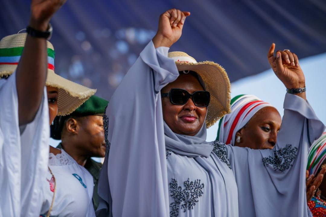 Aisha Buhari in Kogi, campaigns for Yahaya Bello (+pictures)
