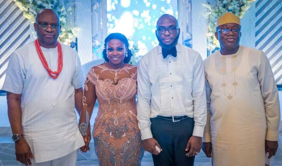 PHOTO NEWS: Behold Fayemi at Fayose’s son’s wedding