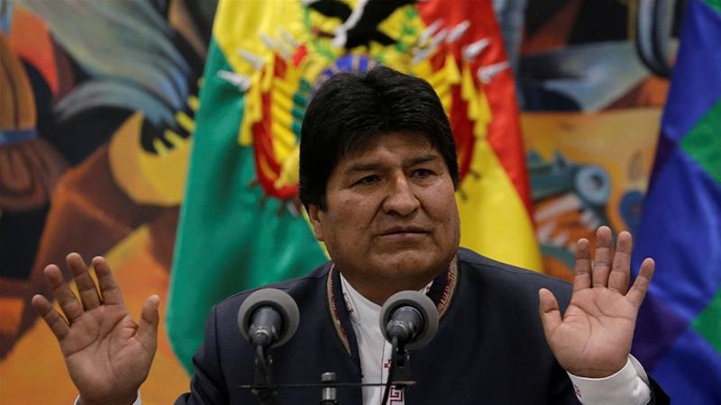 Bolivia's President Morales resigns after protests, lashes out at 'coup'
