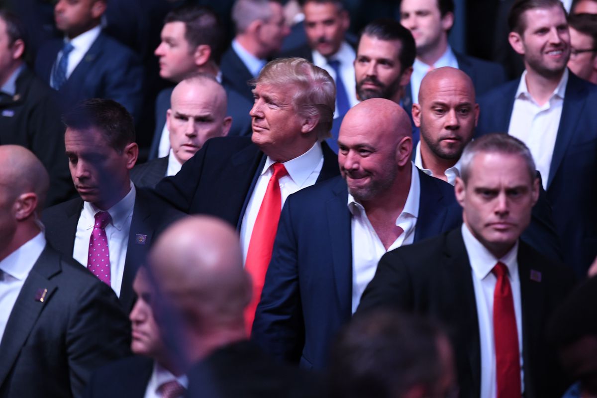 UFC: Raucous reception for Trump at Mixed Martial Arts