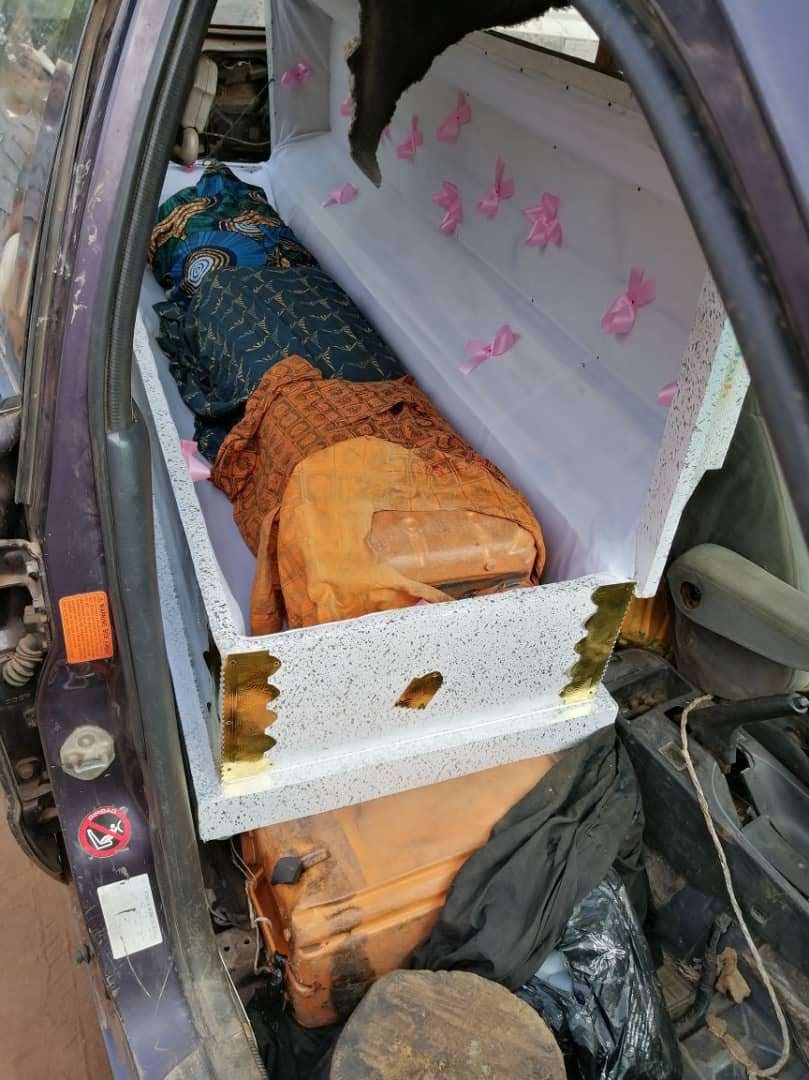 Customs intercepts Jerry cans of petrol concealed in two caskets