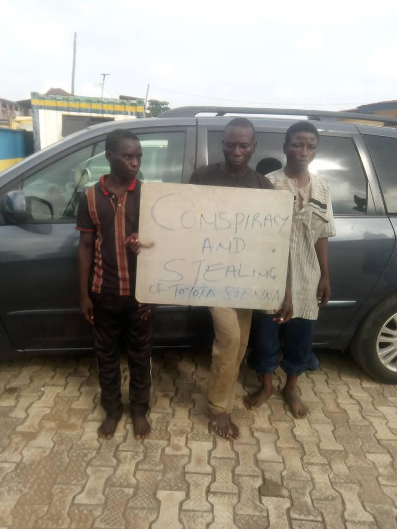 Security guard, two others arrested over missing N2.6m Sienna