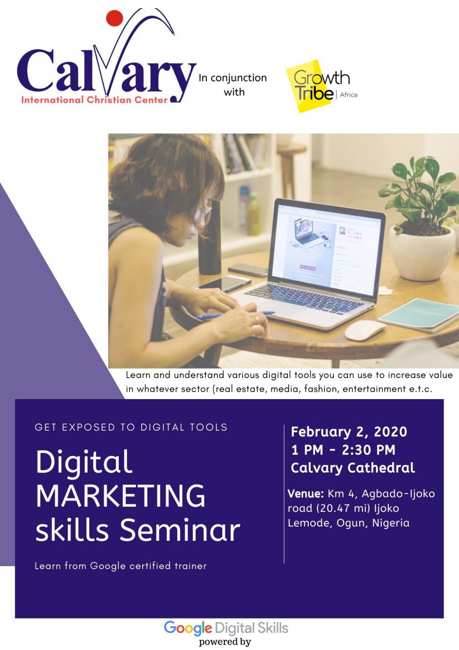 Free Google digital training holds at Calvary Church, Ijoko Lemode Sunday