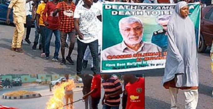 Shi’ite storms Abuja, protests US killing of Iran’s general, Soleimani