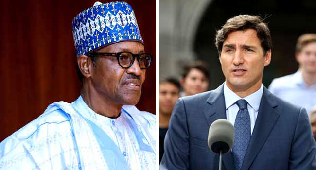 Buhari, PM Trudeau of Canada hold talks to strengthen ties