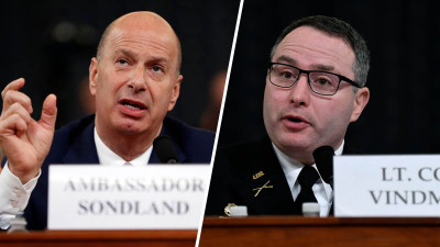 Trump fires two impeachment witnesses               