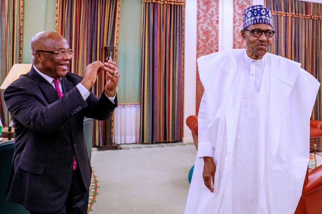 Uzodinma meets Buhari, pleads for refund of N32bn spent on federal roads
