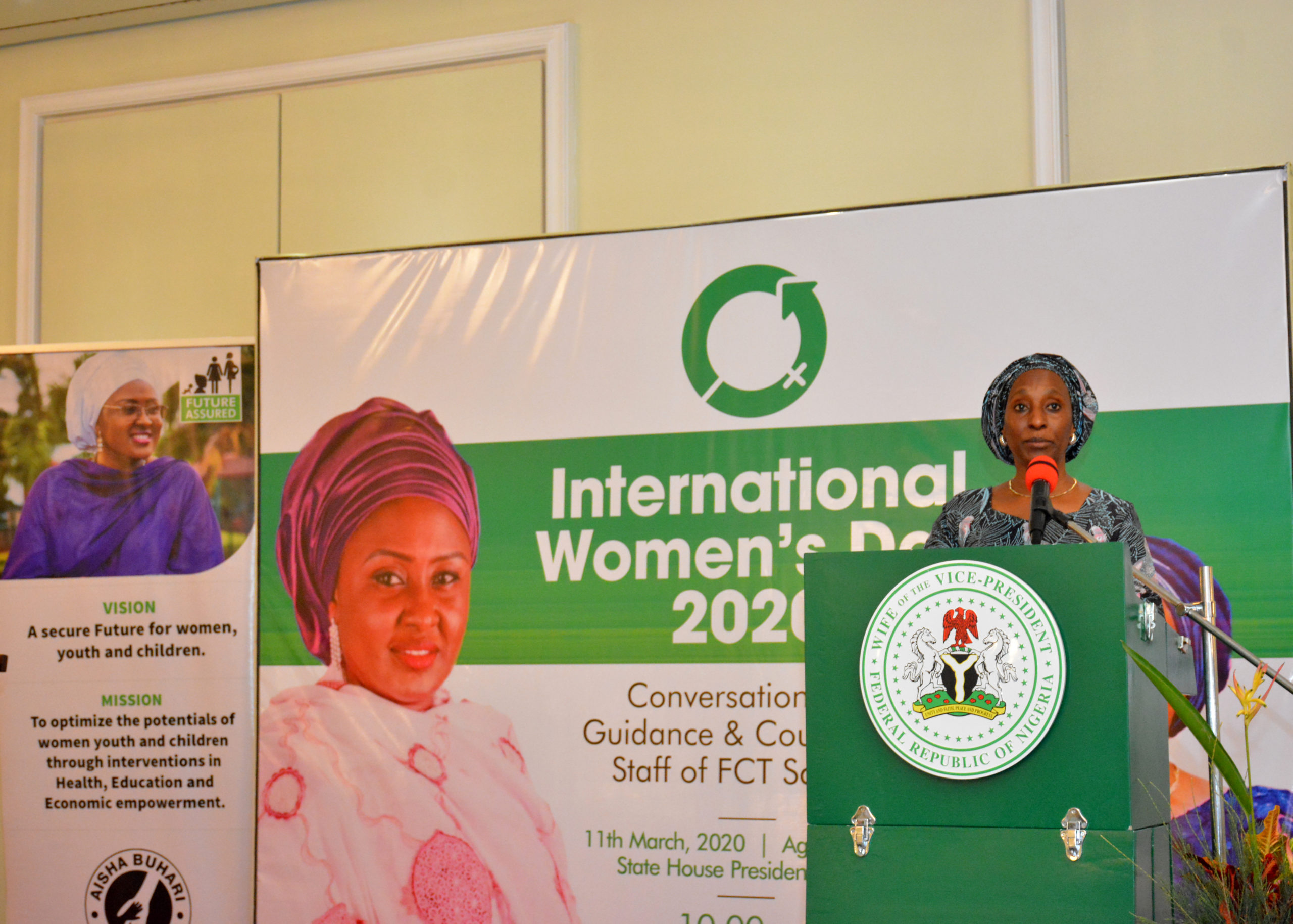 Aisha Buhari charges guidance counsellors on student development