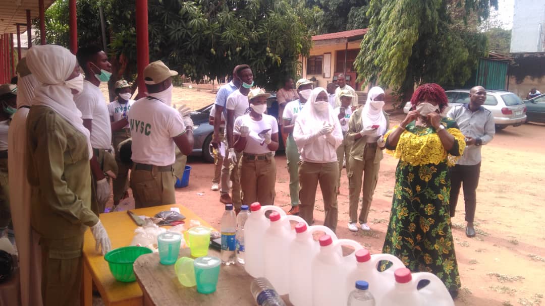COVID-19: NYSC produces sanitizers, soaps, sensitizes communities
