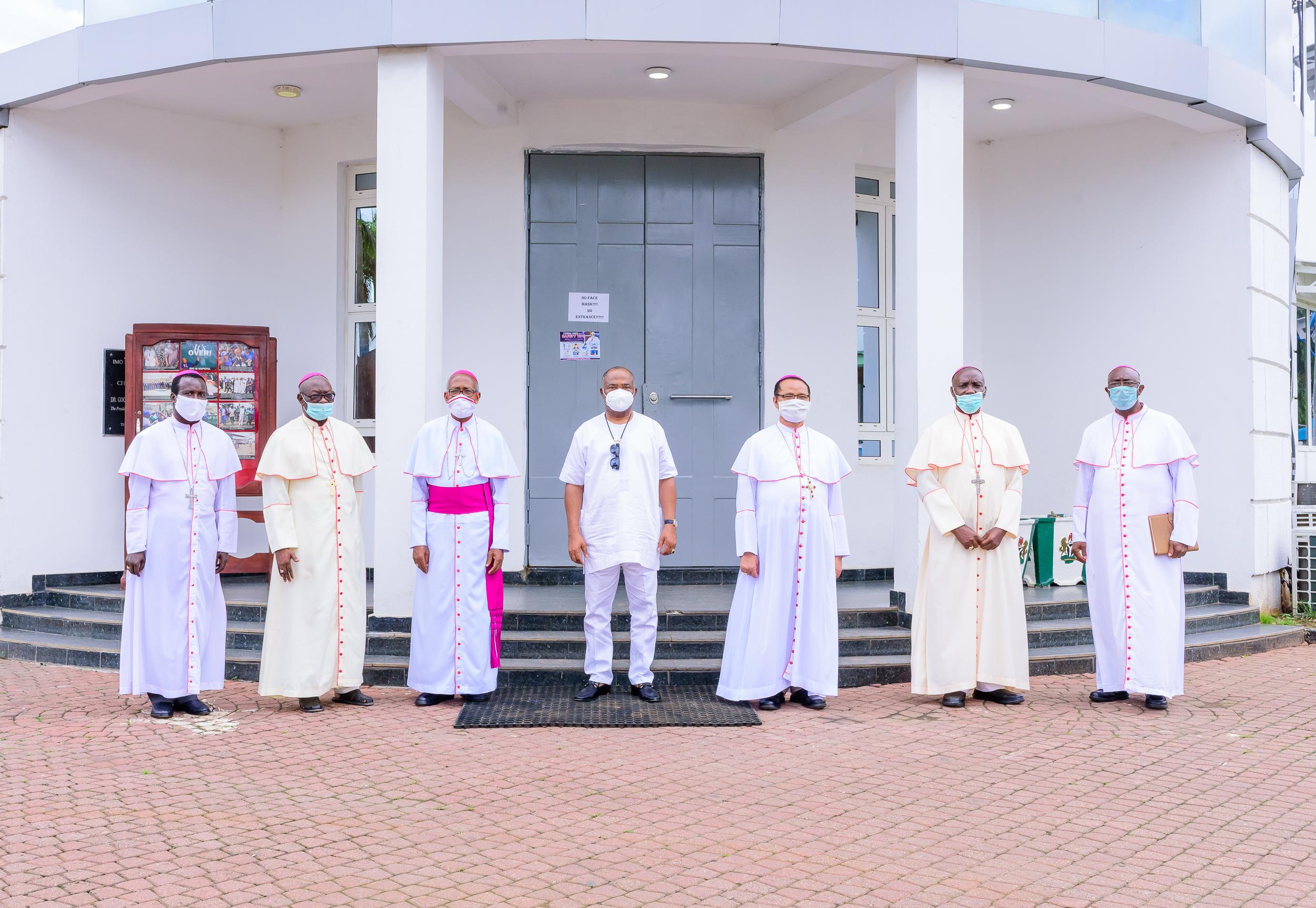 Catholic bishops meet Uzodimma, pledge support