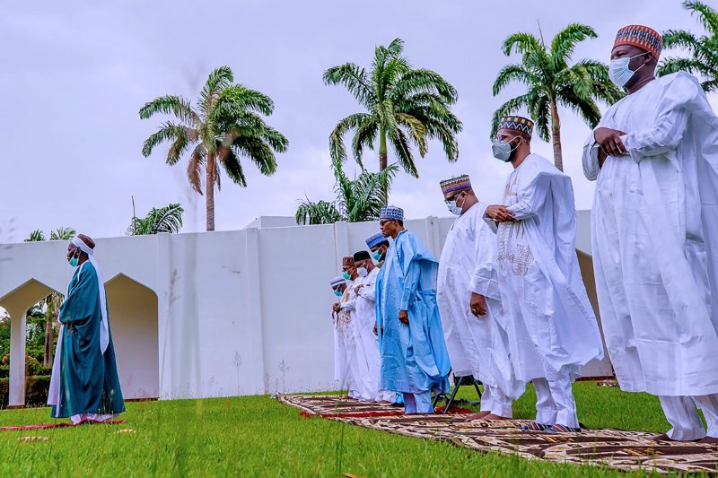 PHOTO NEWS: Buhari and family celebrate Eid-el-Fitri at Presidential Villa