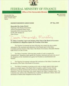 AfDB: Nigerian government writes bank, mobilises support for Adesina