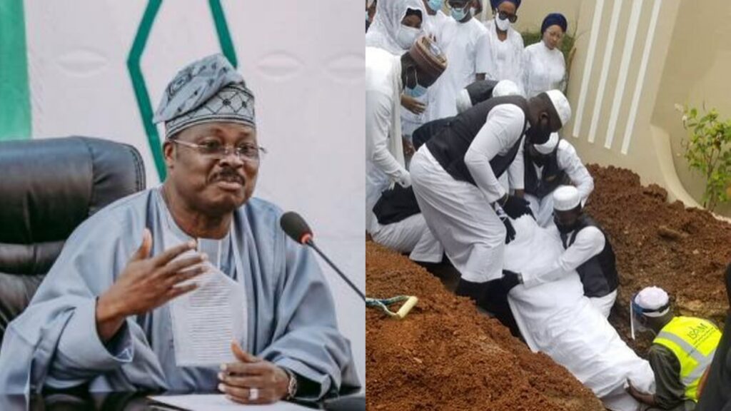Abiola Ajimobi buried in Ibadan