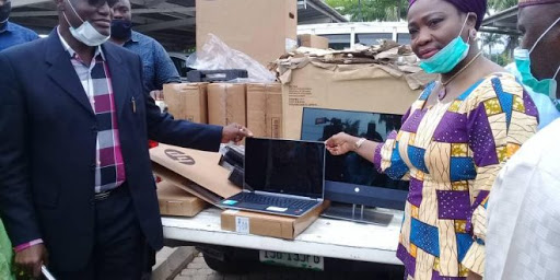 NIDCOM: NPA to the rescue, donates computer accessories, office equipment