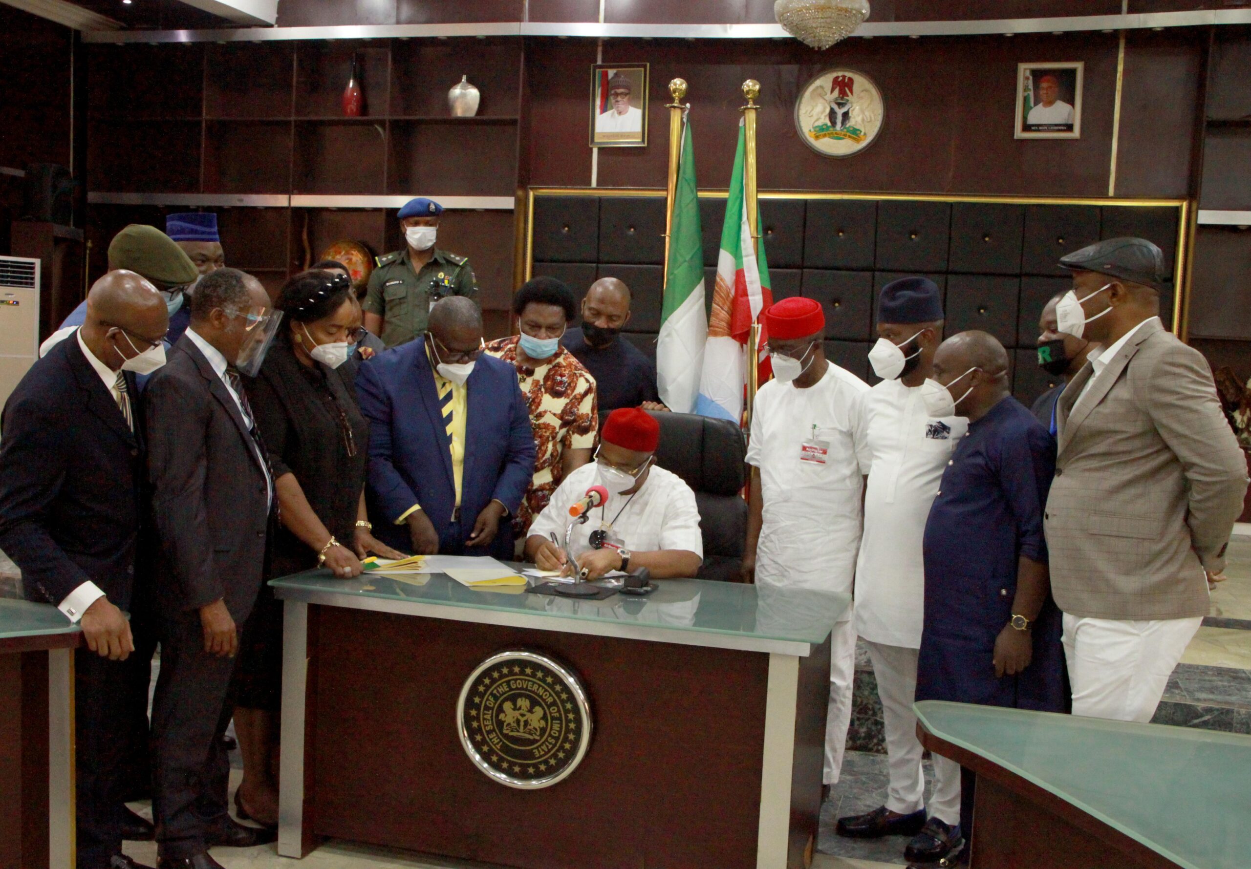 Imo: Uzodimma signs into law, N108.3b 2020 revised budget