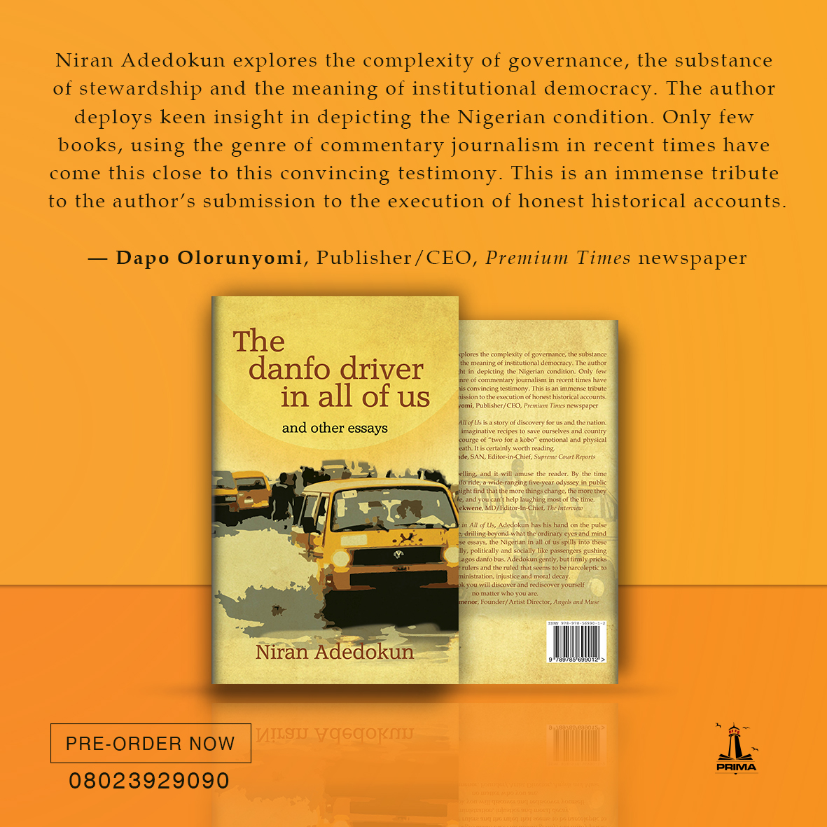 'The Danfo Driver In All of Us' by Niran Adedokun is out