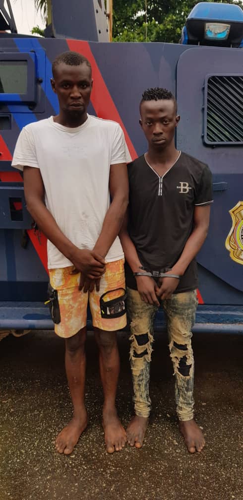 Two traffic robbery suspects arrested, phones recovered