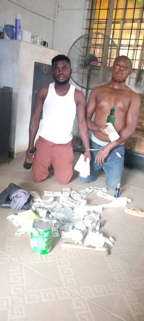 Two suspected fraudsters arrested in Ogun, fake dollar notes recovered