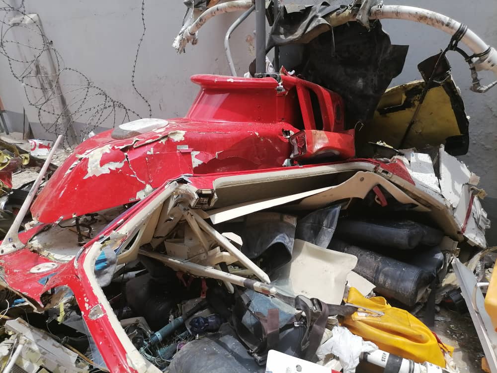 BREAKING: Two people killed as helicopter crashes in Opebi, Lagos