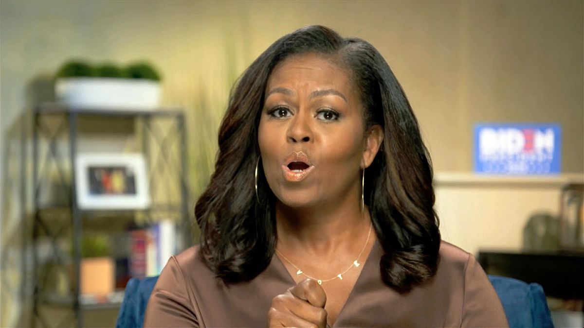 Democratic convention: Michelle Obama blasts Trump