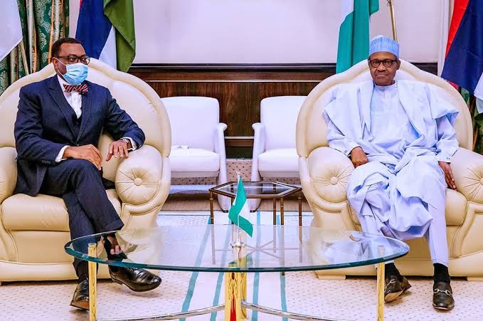 Buhari receives AfDB president, Adesina, says nothing succeeds like success