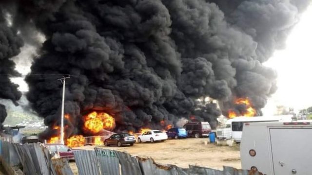Tanker explosion: Many feared dead, eight vehicles burnt in Enugu