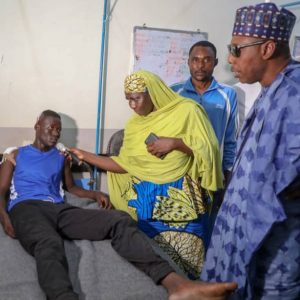 Convoy attack: Governor Zulum meets families of fallen policemen