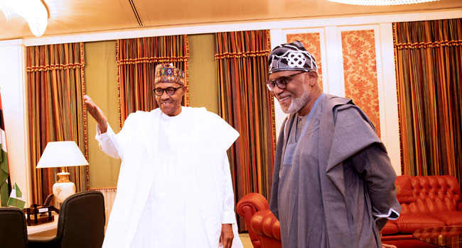 Ondo guber: Thank you for keeping faith with Akeredolu –Buhari