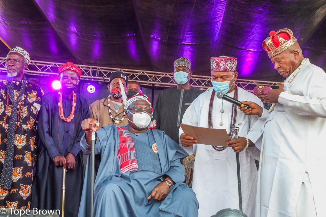 Lawan canvasses national unity as he bags High Chief title in Igboland