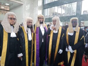 PHOTO NEWS: ICPC chairman, Owasanoye, sworn in as SAN