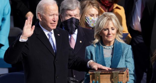 Assuming U.S. presidency, Biden calls for end to 'uncivil war'