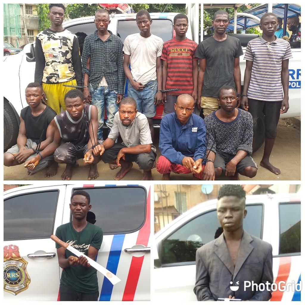 Police nab 15 suspected traffic robbers, recover arms, other weapons