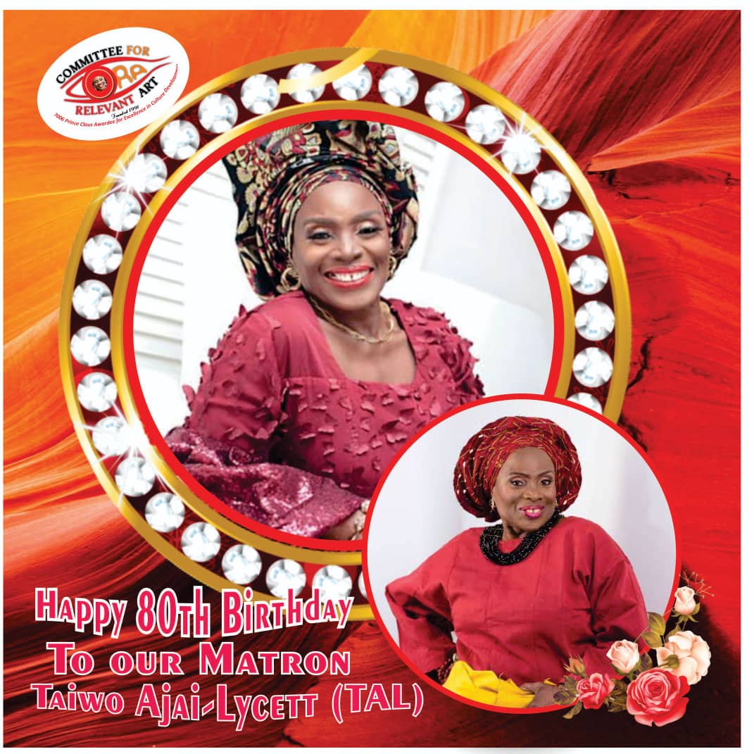 Taiwo Ajai-Lycett at 80: CORA celebrates, dedicates its 2021 season to her
